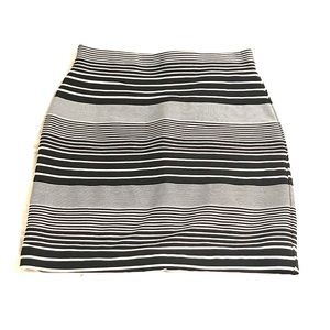 Black & White Pencil Skirt